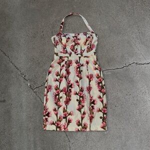 Jessica Simpson Pink Floral Halter Dress